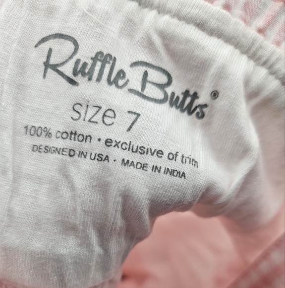 Ruffle Butts Pink Gingham Smocked Flutter Strap Cotton Dress - Picture 6 of 6